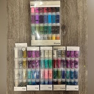Lot of 88 Assorted Glitter Tube Sets